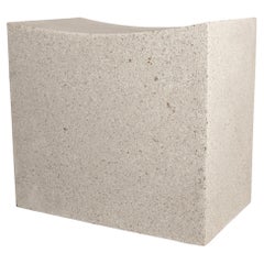 'Mason Cut' Stool by Zachary A. Design in Resin and Stone Aggregate