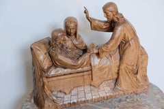 Religious Carving 'Death of St. Joseph'