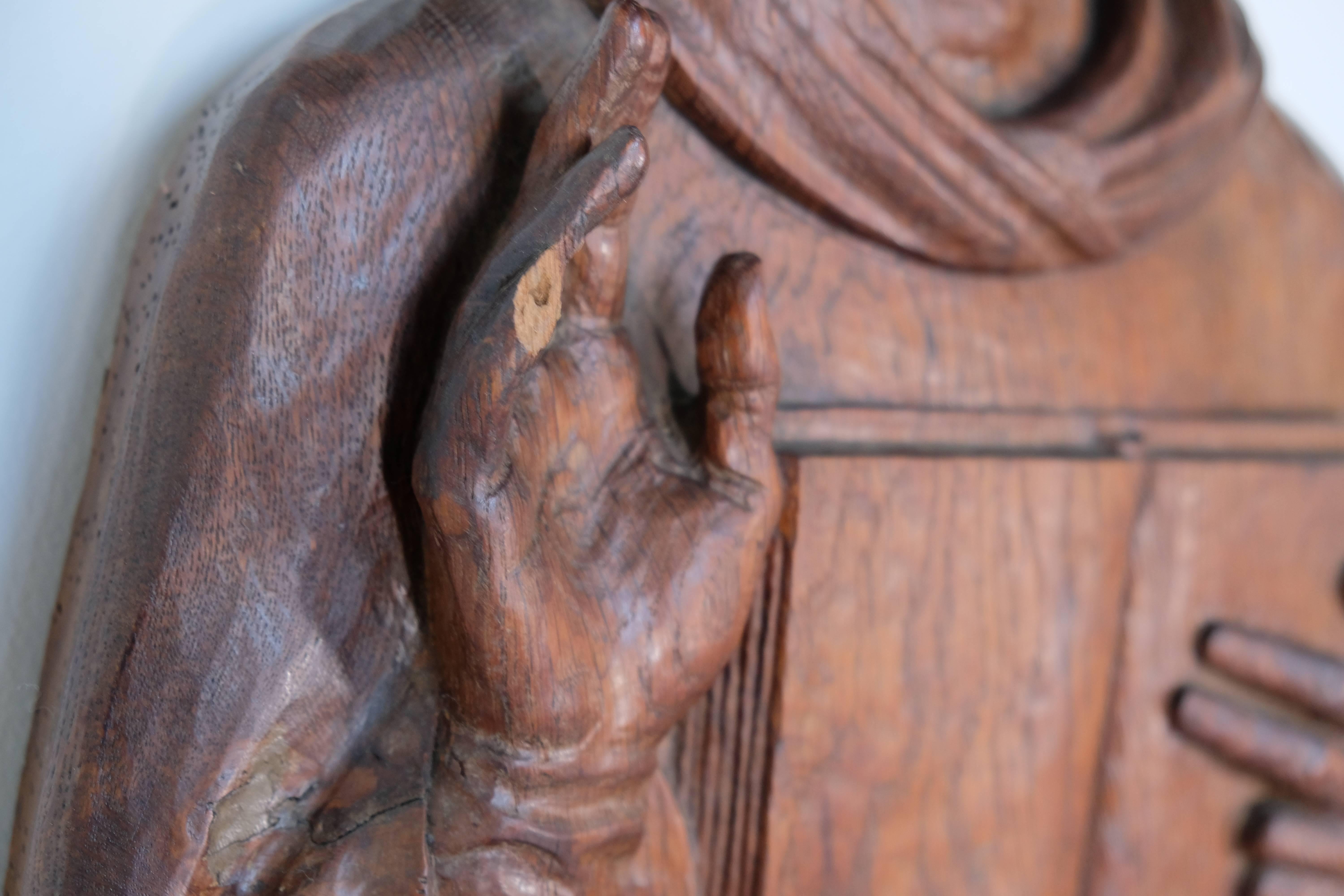 Other Religious Carving of Pope St. Gregory For Sale