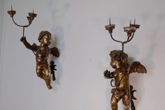 Mid-1700s Italian Gold Gilded Angels