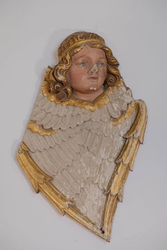 Set of Three Painted Angels