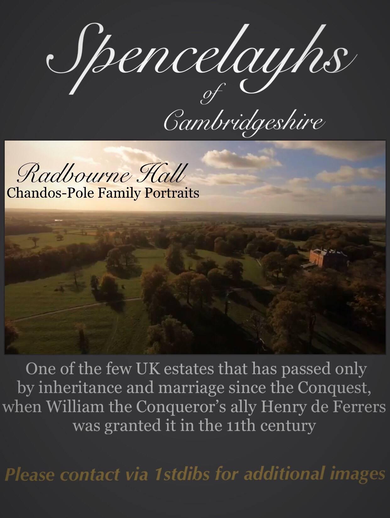 Regency Huge Full Length Portrait of the Chandos-Pole Family of Radbourne Hall England For Sale