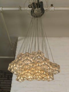 Cluster Chandelier/Minimal Modern Glass Pendant Chandelier