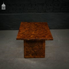 20th Century Burr Yew Marquetry Coffee Table