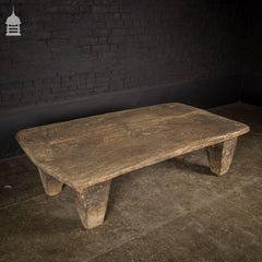 Exquisite Antique Table Carved from a Single Piece of Wood