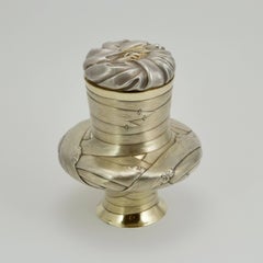 19th Century Russian Silver Gilted "Trompe L'oeil" Beaker