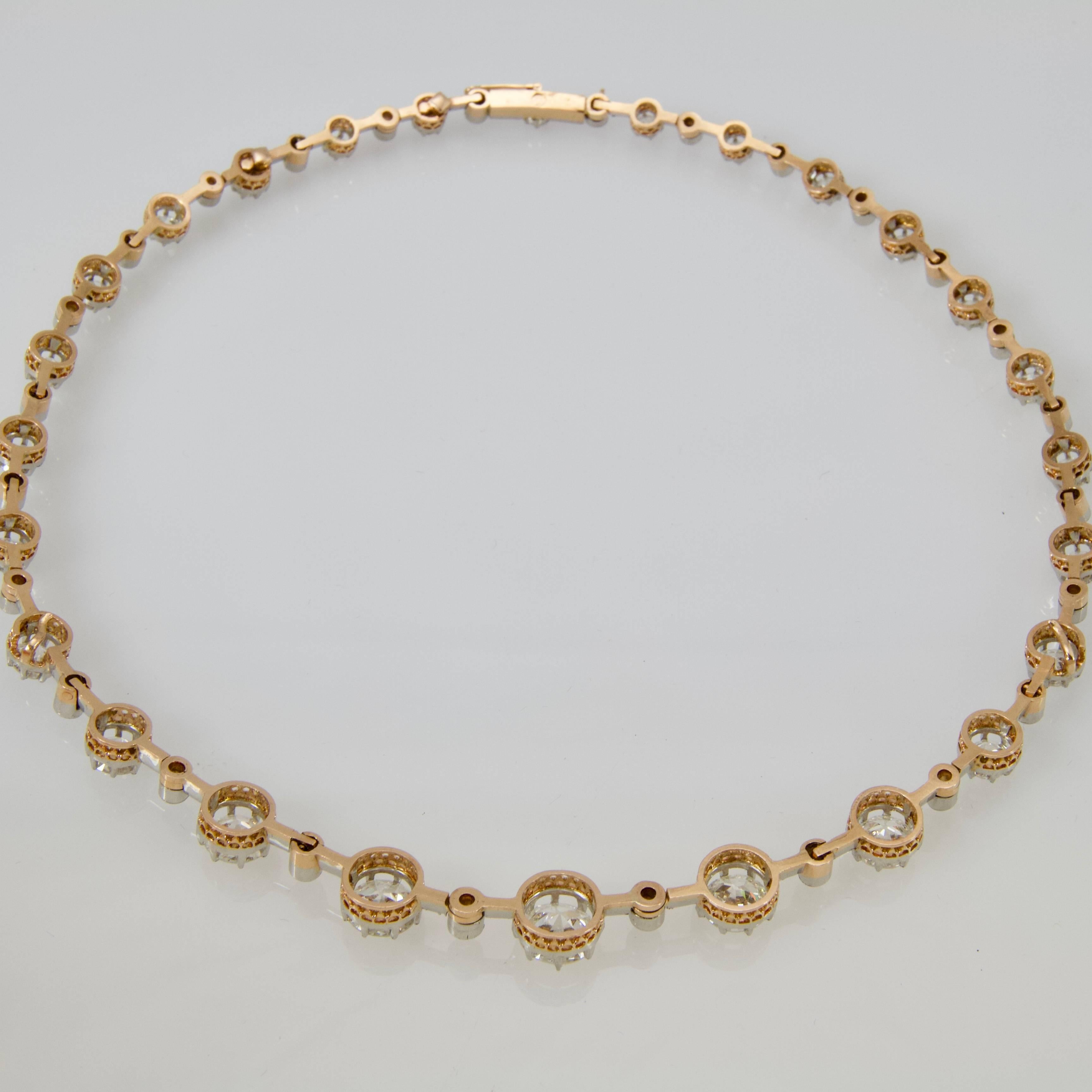 Antique Diamond Necklace by Mellerio Dits Meller In Good Condition For Sale In Paris, FR