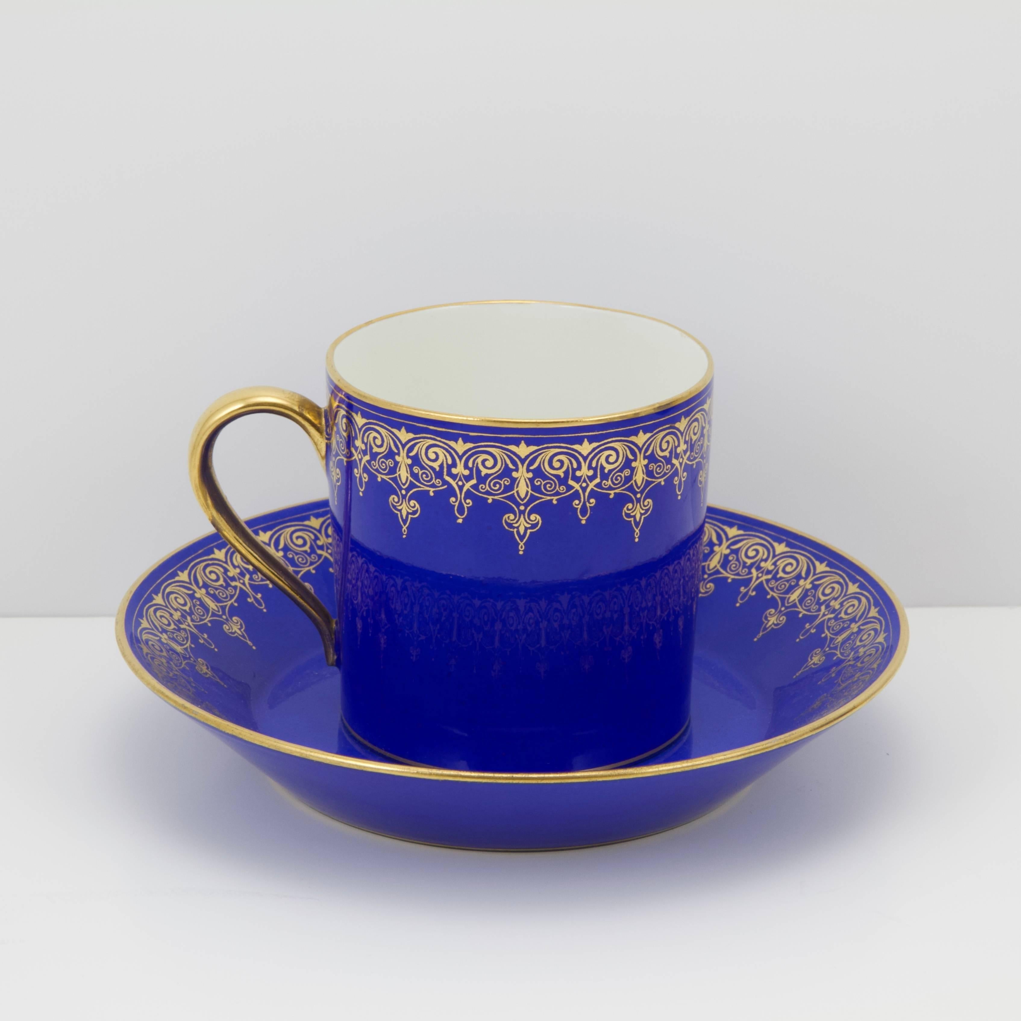 Mid-19th Century 19th Century Imperial Porcelain Coffee Set For Sale