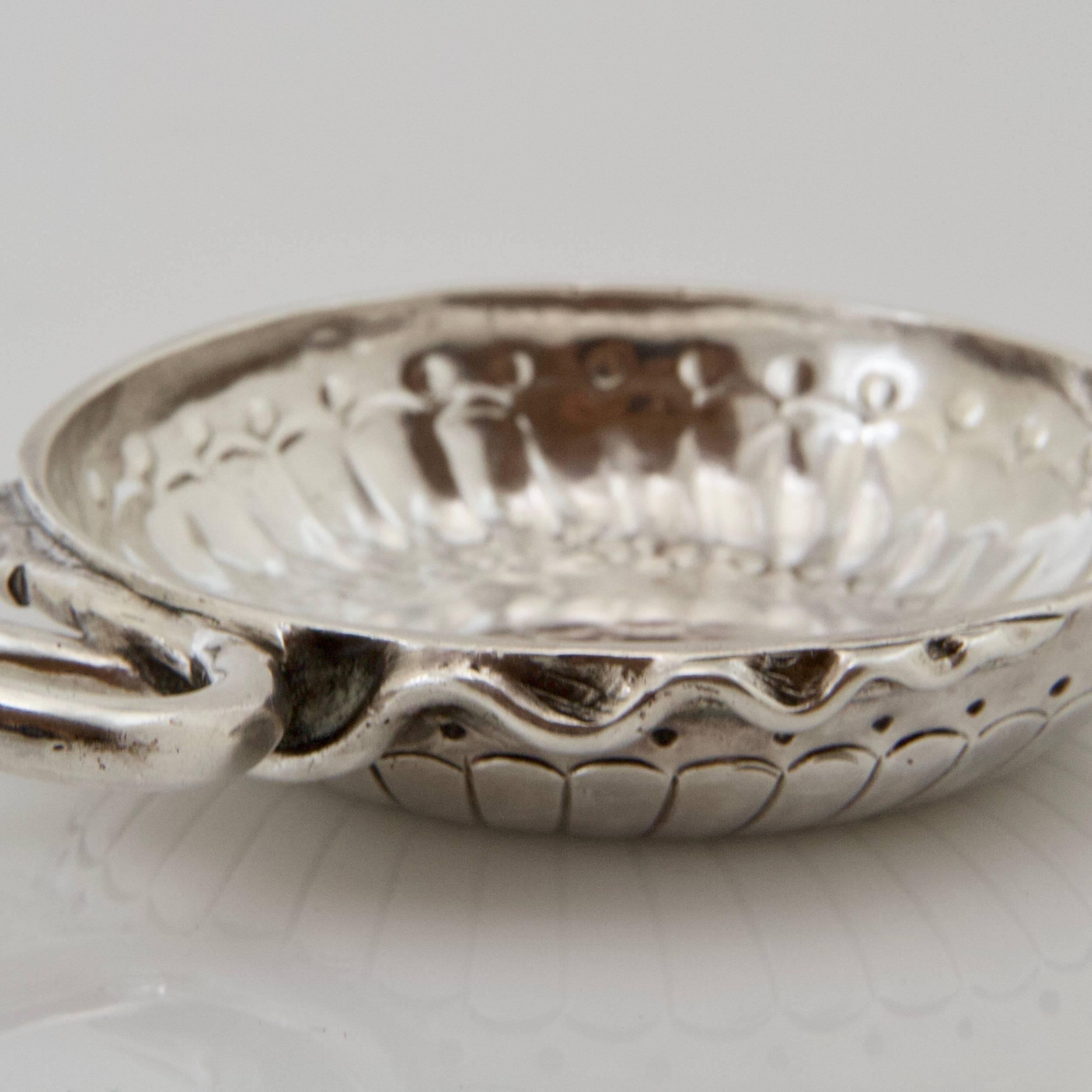 French 18th Century Sterling Silver Taste-Vin by Debrie in 1761, Paris For Sale