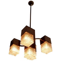 Vintage Charming Cubic Chandelier by Gaetano Sciolari, 1960