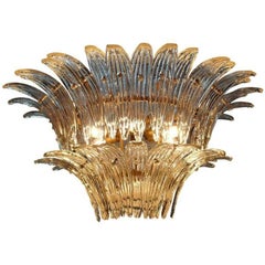 Original Palmette Chandelier by Barovier & Toso, Murano, 1960