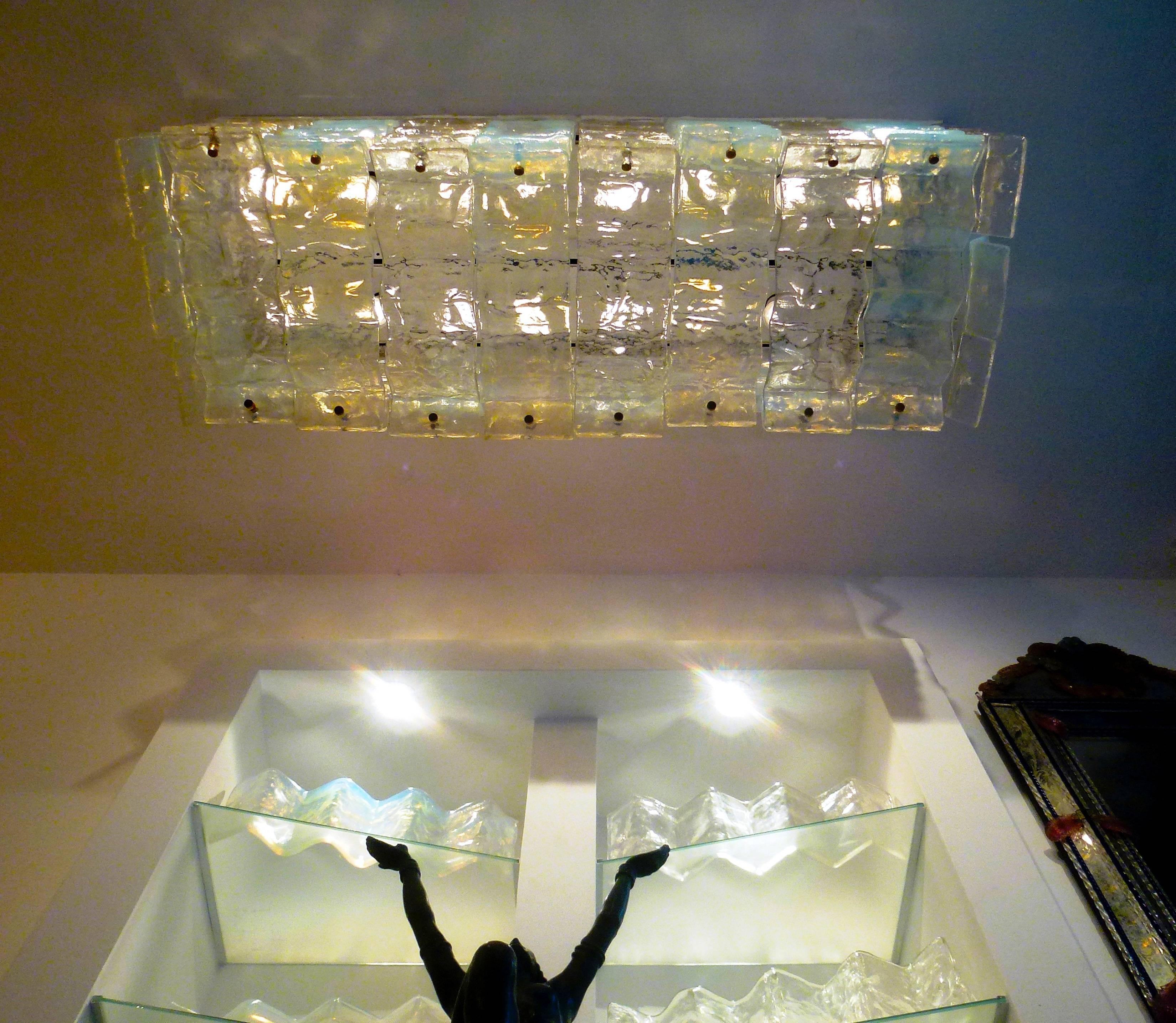 Ceiling Light Fixture by Carlo Nason for Mazzega, 1970 For Sale 2