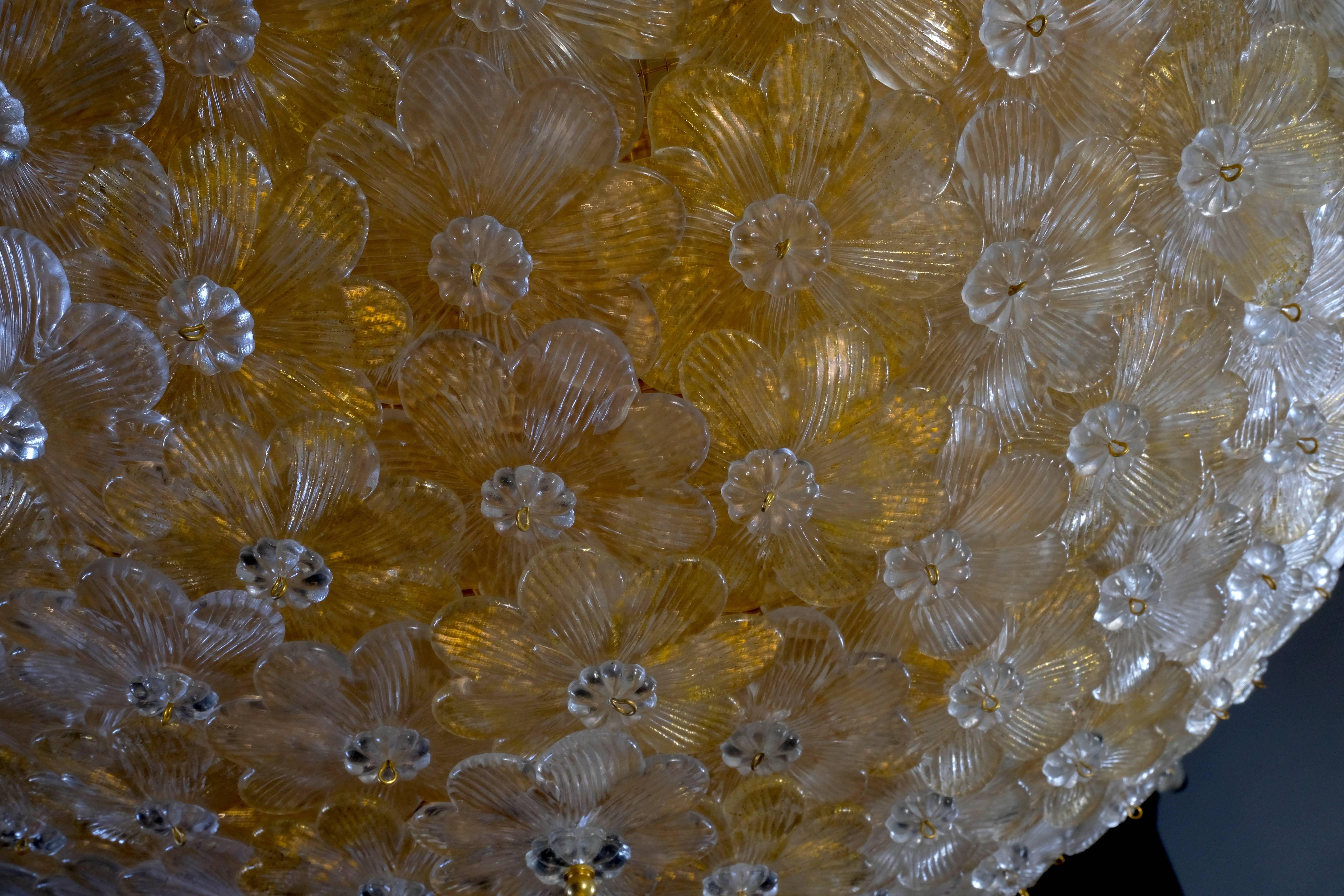 Lámpara de techo Flores de Barovier & Toso, Murano, años 1990 Italiano