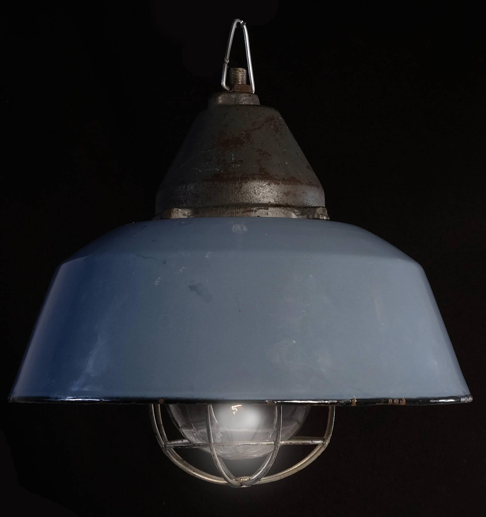 Hungarian Industrial Pendant Light, Budapest, 1950s