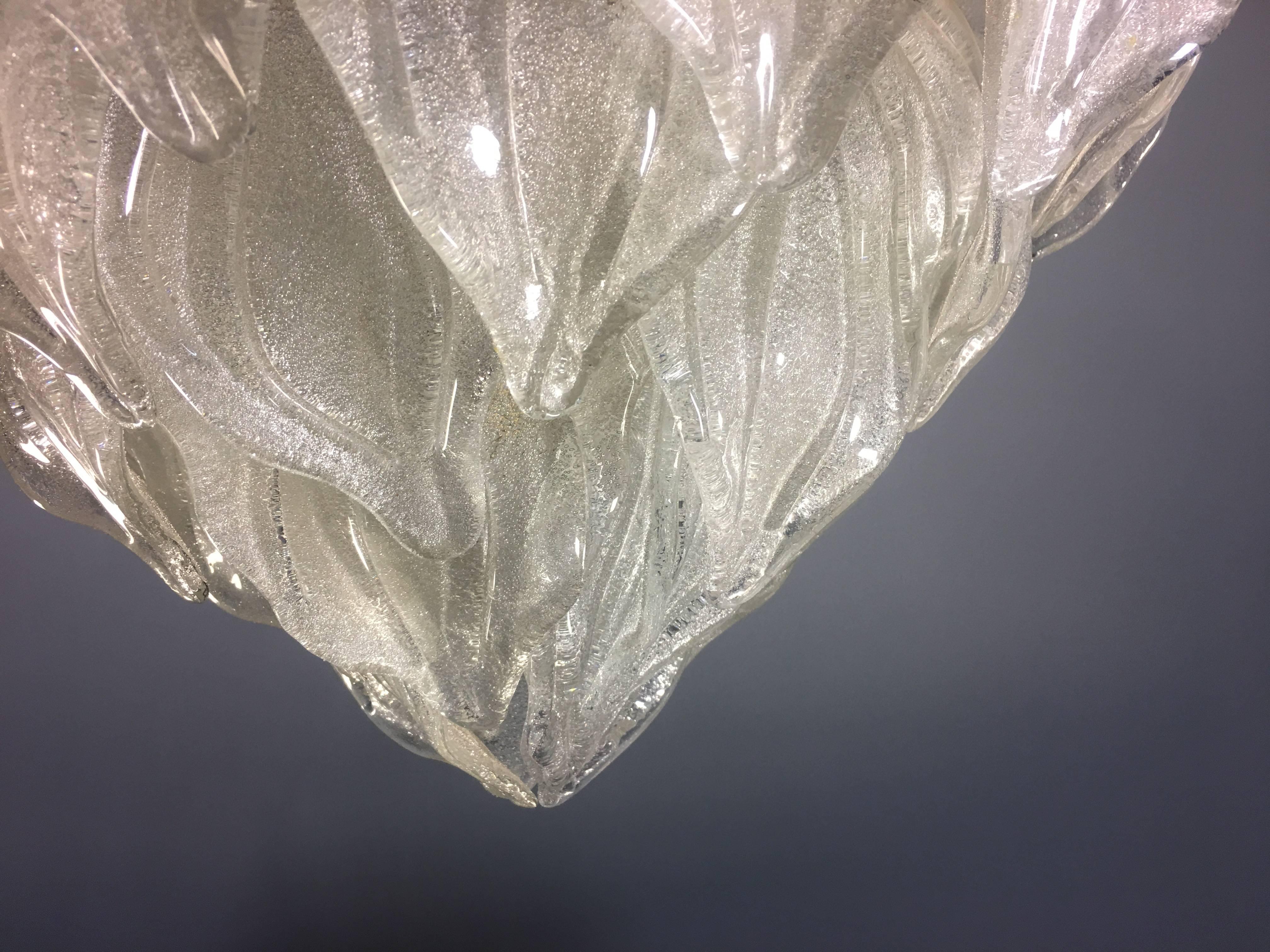 20th Century Murano Polar Ice Chandelier, Murano, 1970