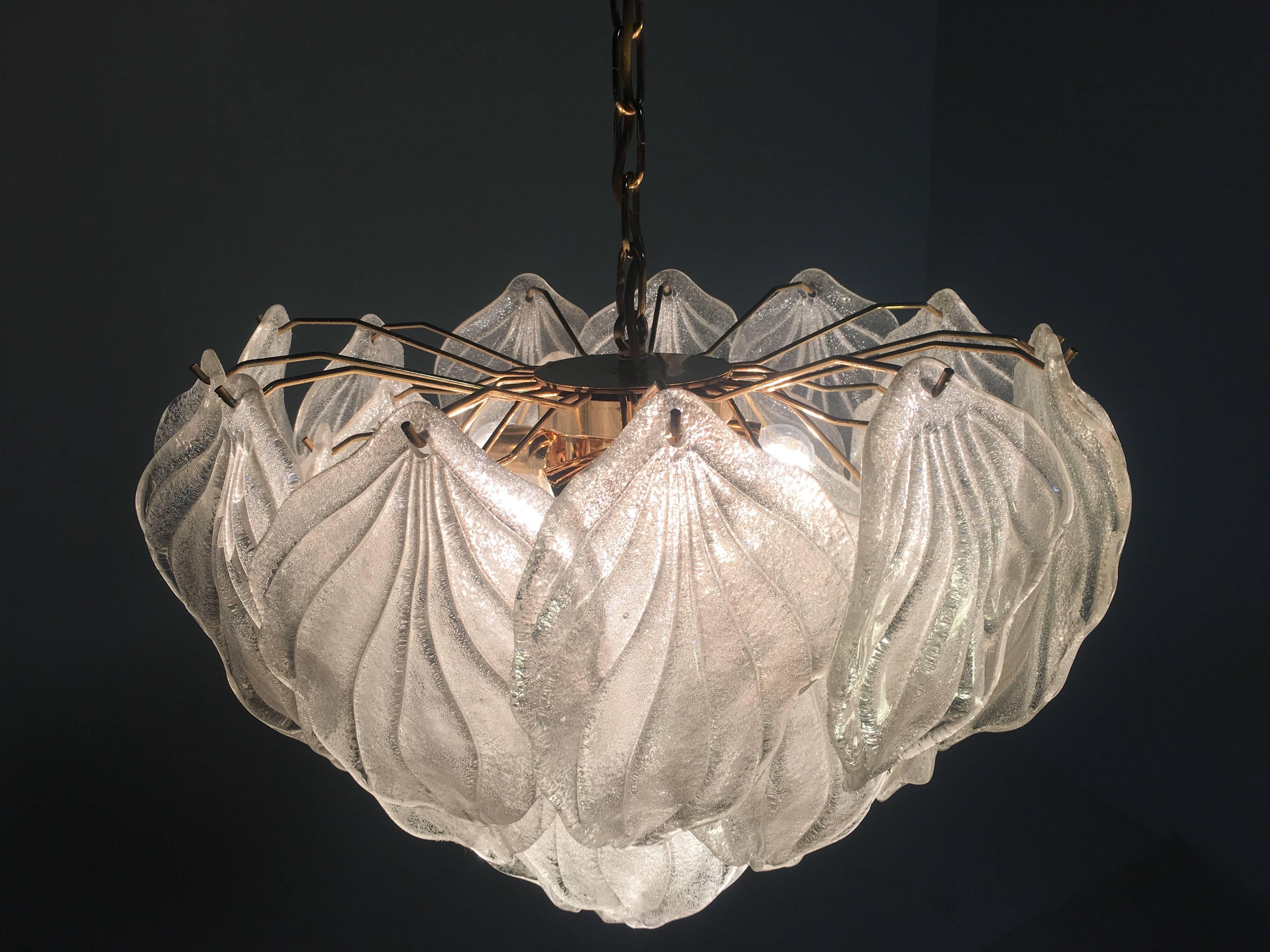 Murano Polar Ice Chandelier, Murano, 1970 6