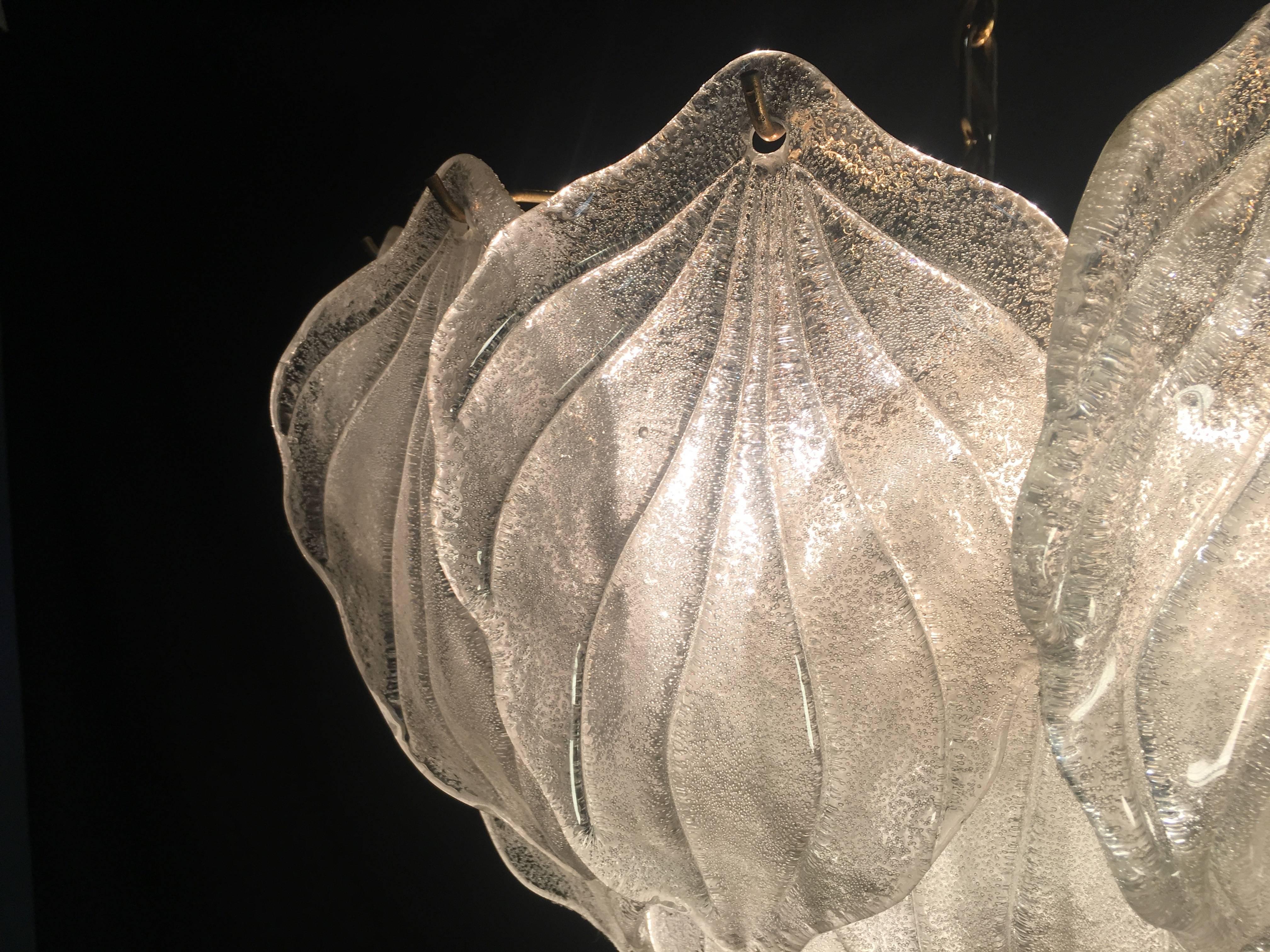 Murano Polar Ice Chandelier, Murano, 1970 11
