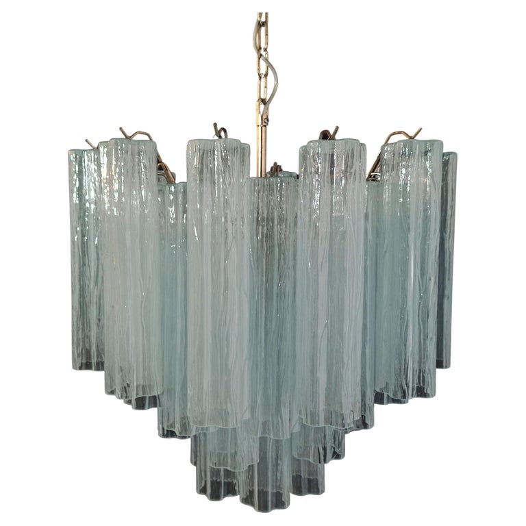 Pair Of 30 Tronchi Chandeliers Style Venini Murano For Sale At 1stDibs