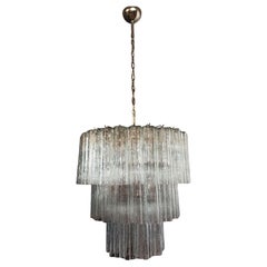 Beautiful Large three-Tier Murano Glass Tube Chandelier - 52 glasses