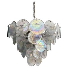 Beautiful high quality Murano chandelier space age - 57 iridescent glasses