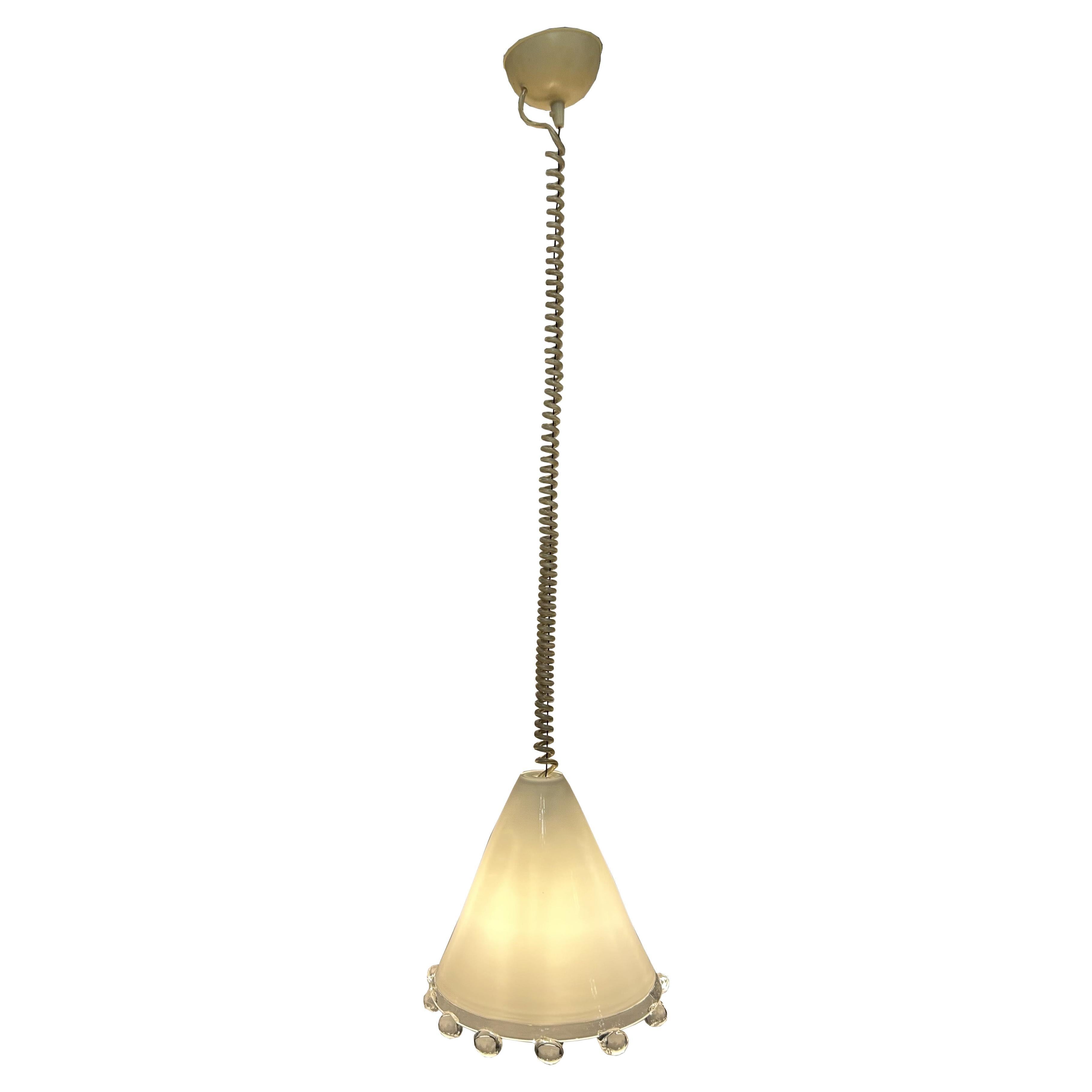 Princesa tímida, precioso colgante de Murano de Leucos, años 70 en venta