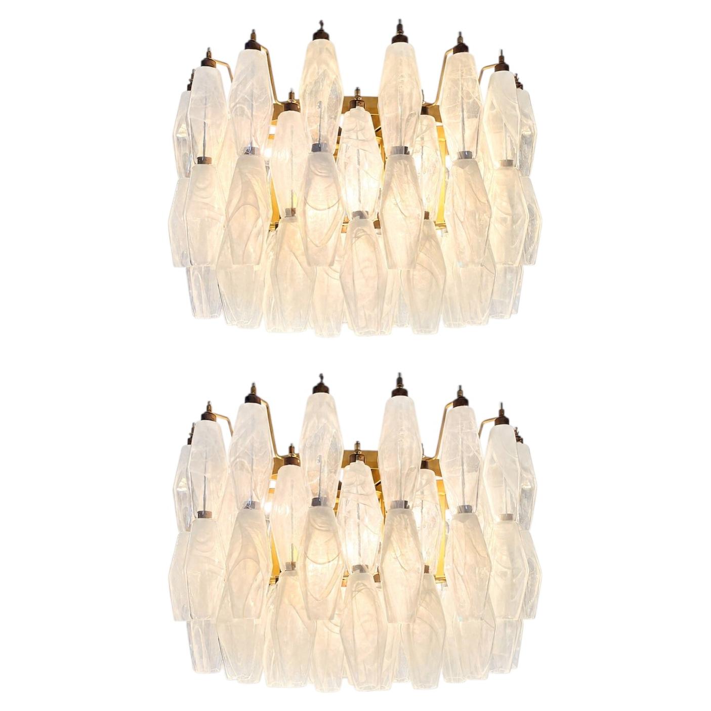 Paire de lustres de Murano