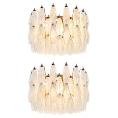 Pair Murano Chandeliers
