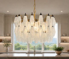 Pair Murano Chandeliers