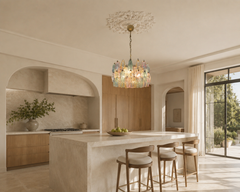 Pair Murano Chandeliers