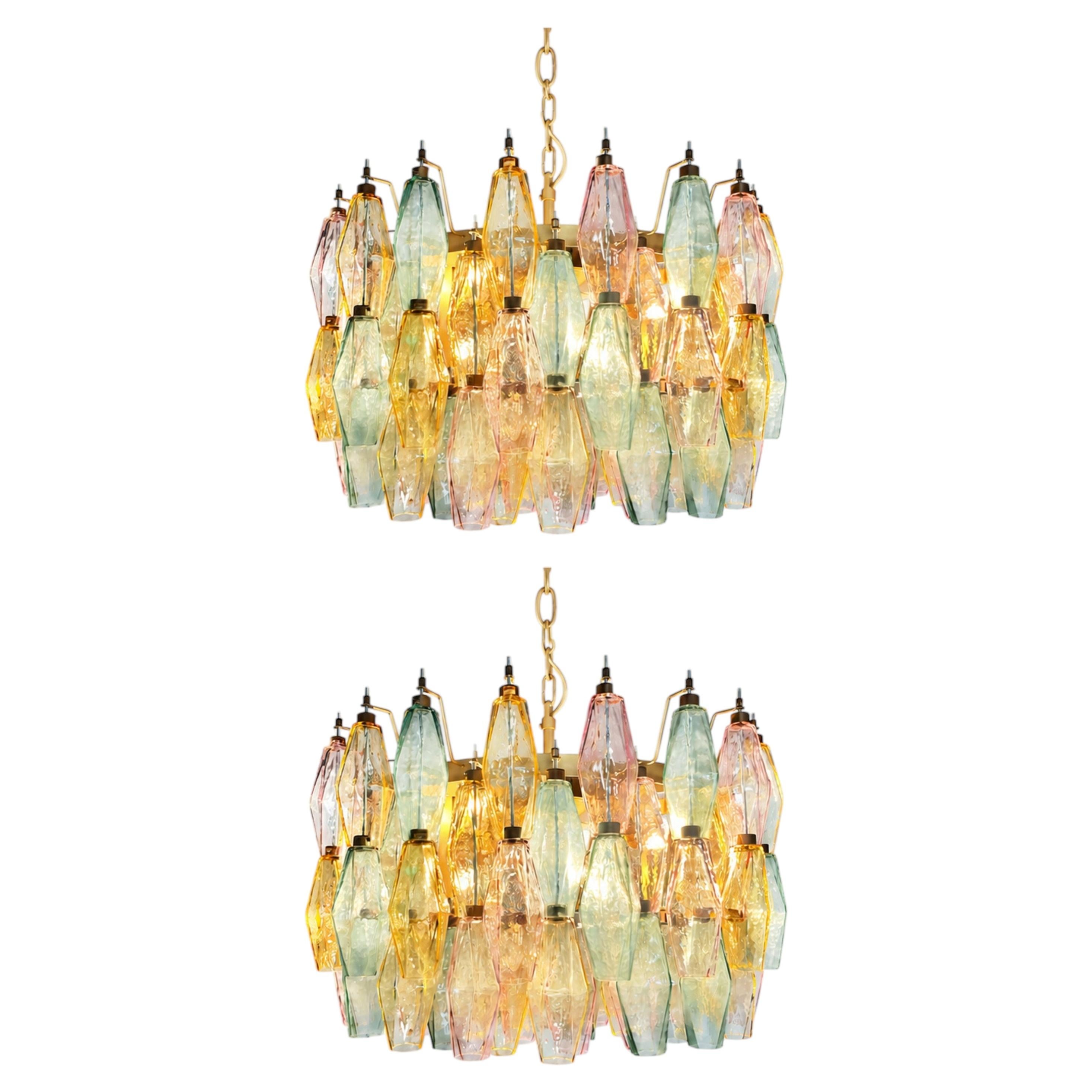 Paire de lustres de Murano en vente