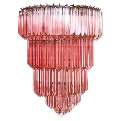 Pink Murano Glass Chandelier