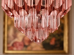 Pink Murano Glass Chandelier