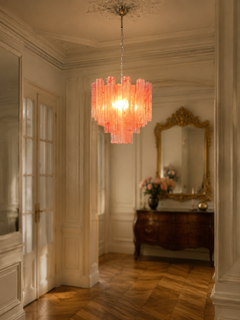 Pair Murano Glass Chandeliers