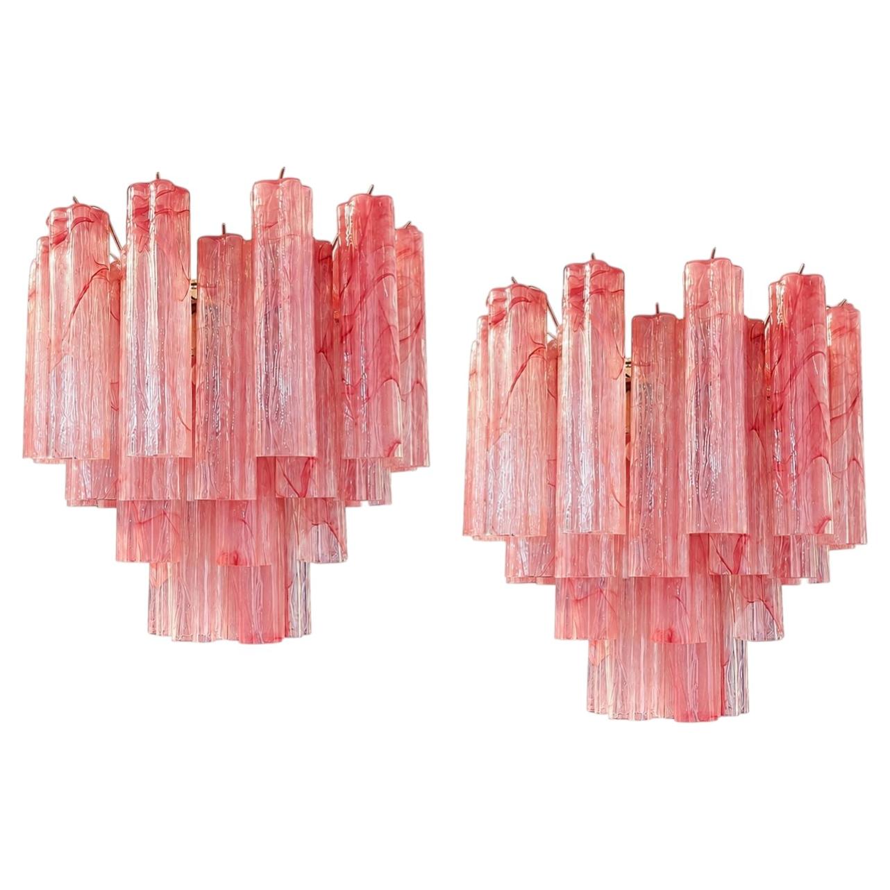Pair Murano Glass Chandeliers