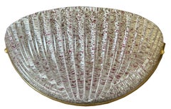 Pair of Delicate Pink Murano Wall Sconces, 1980's