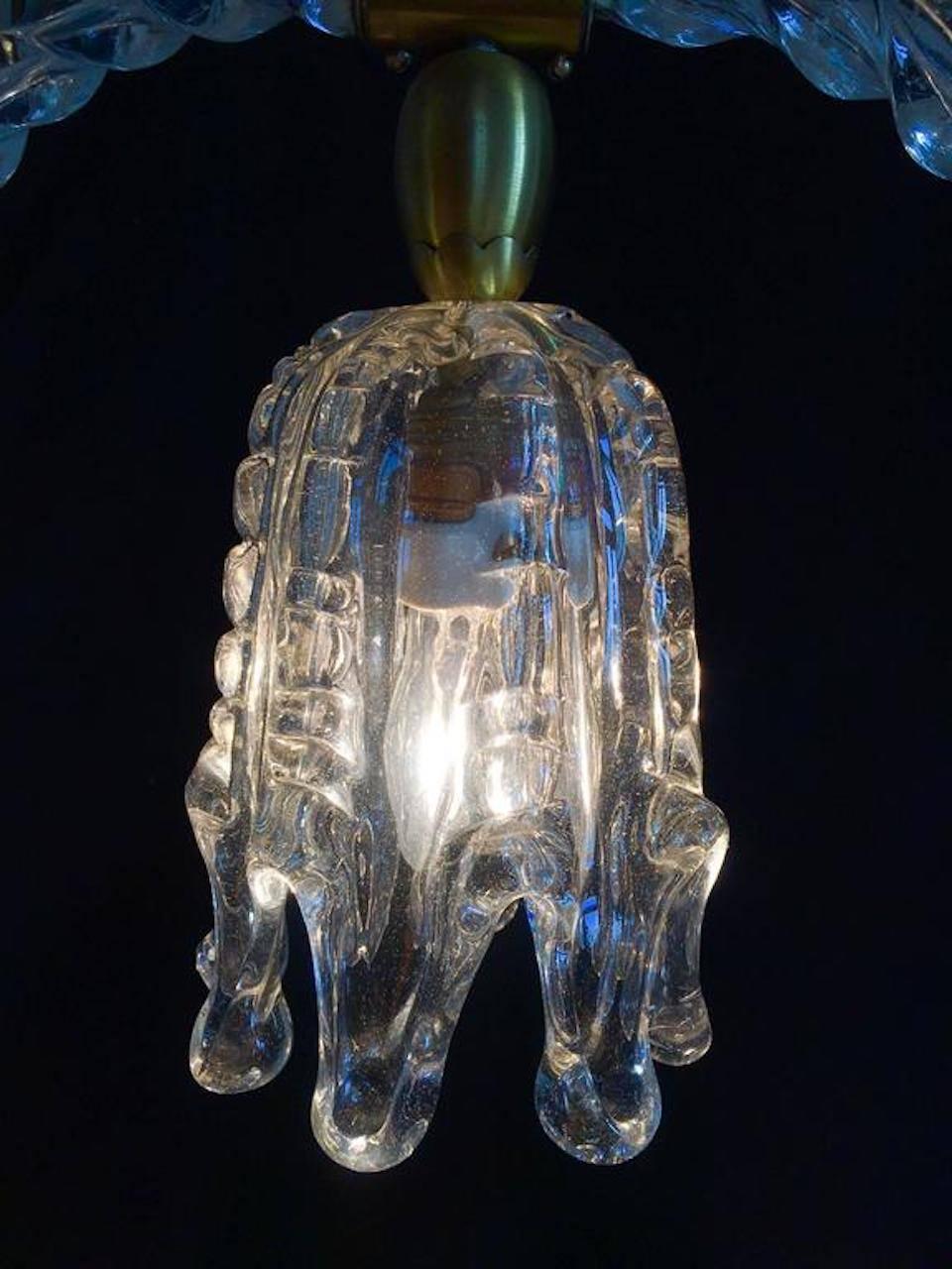 Table Lamp Art Deco by Ercole Barovier, Murano, 1940s For Sale 2