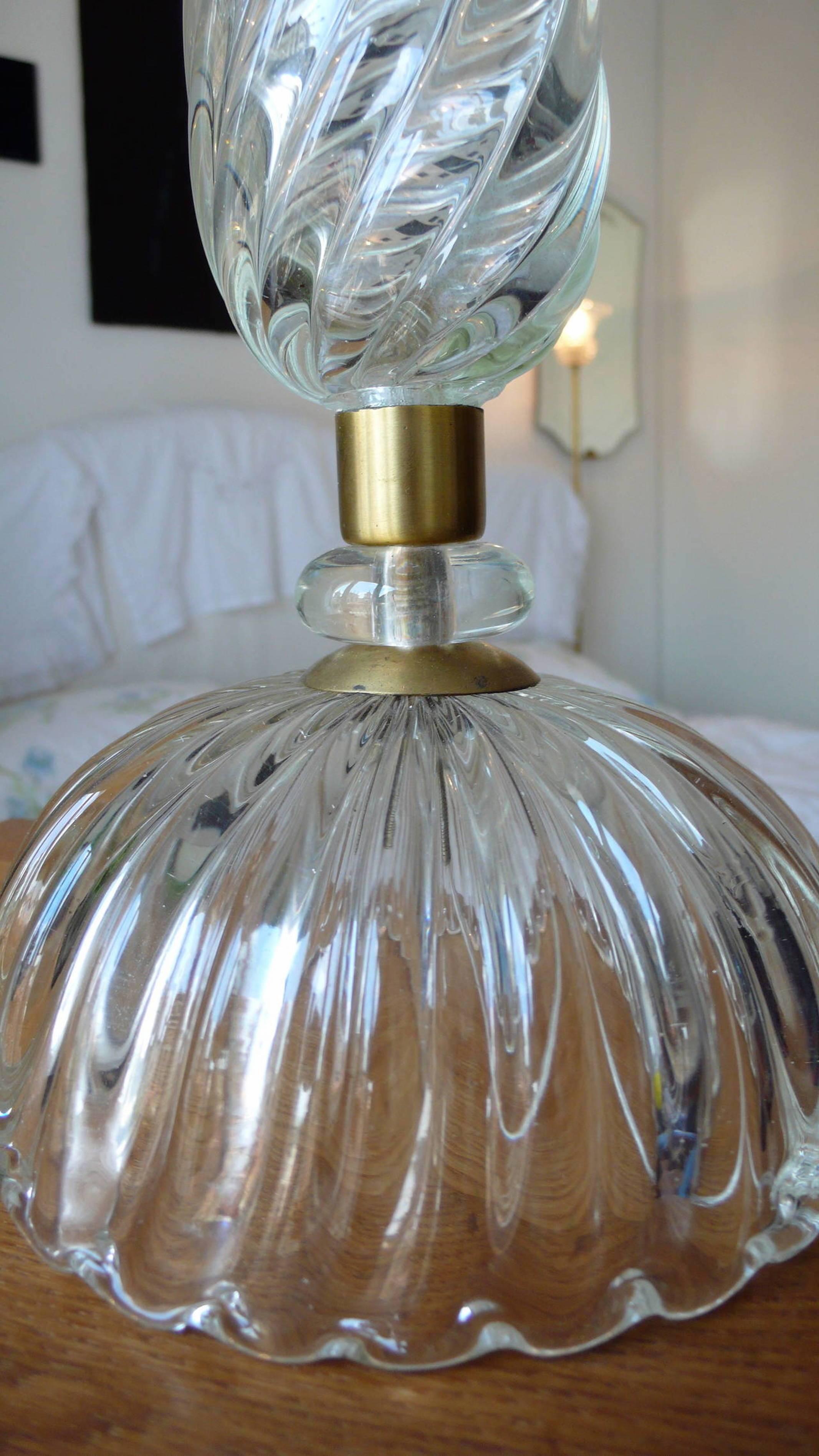 Table Lamp by Ercole Barovier, Murano, 1940s 2