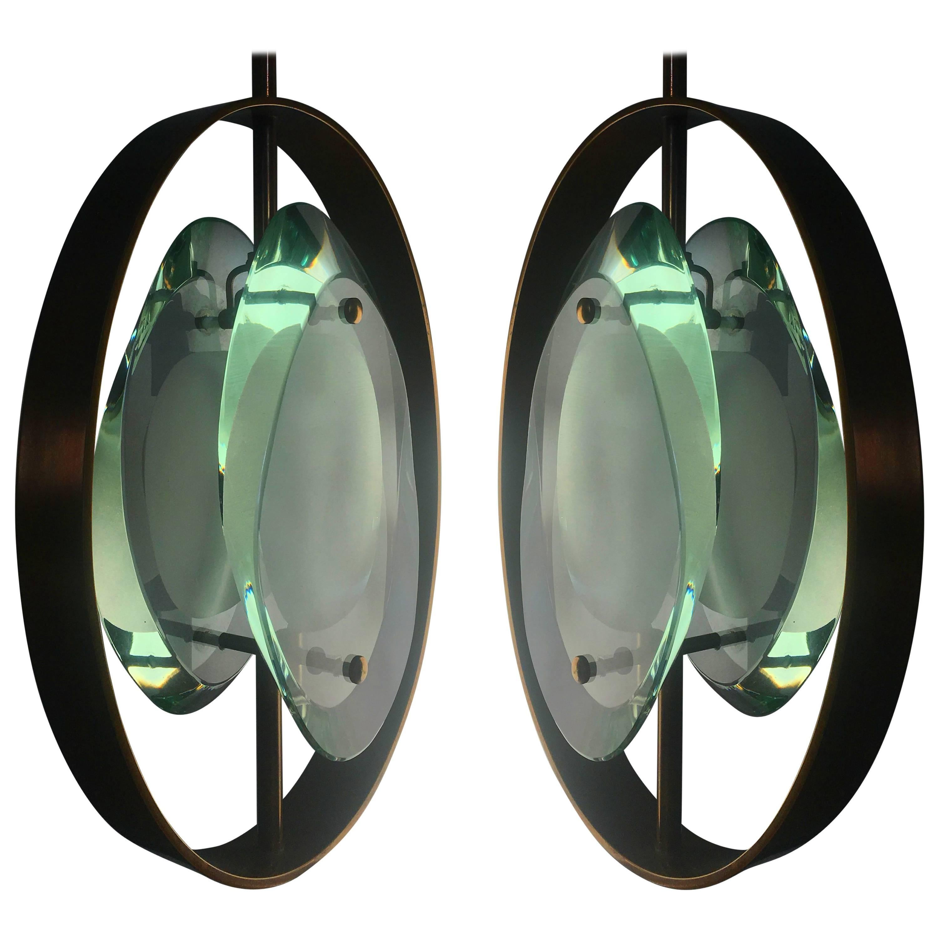 Original Pendant Lamp by Max Ingrand for Fontana Arte, Model 1933, 1961 1