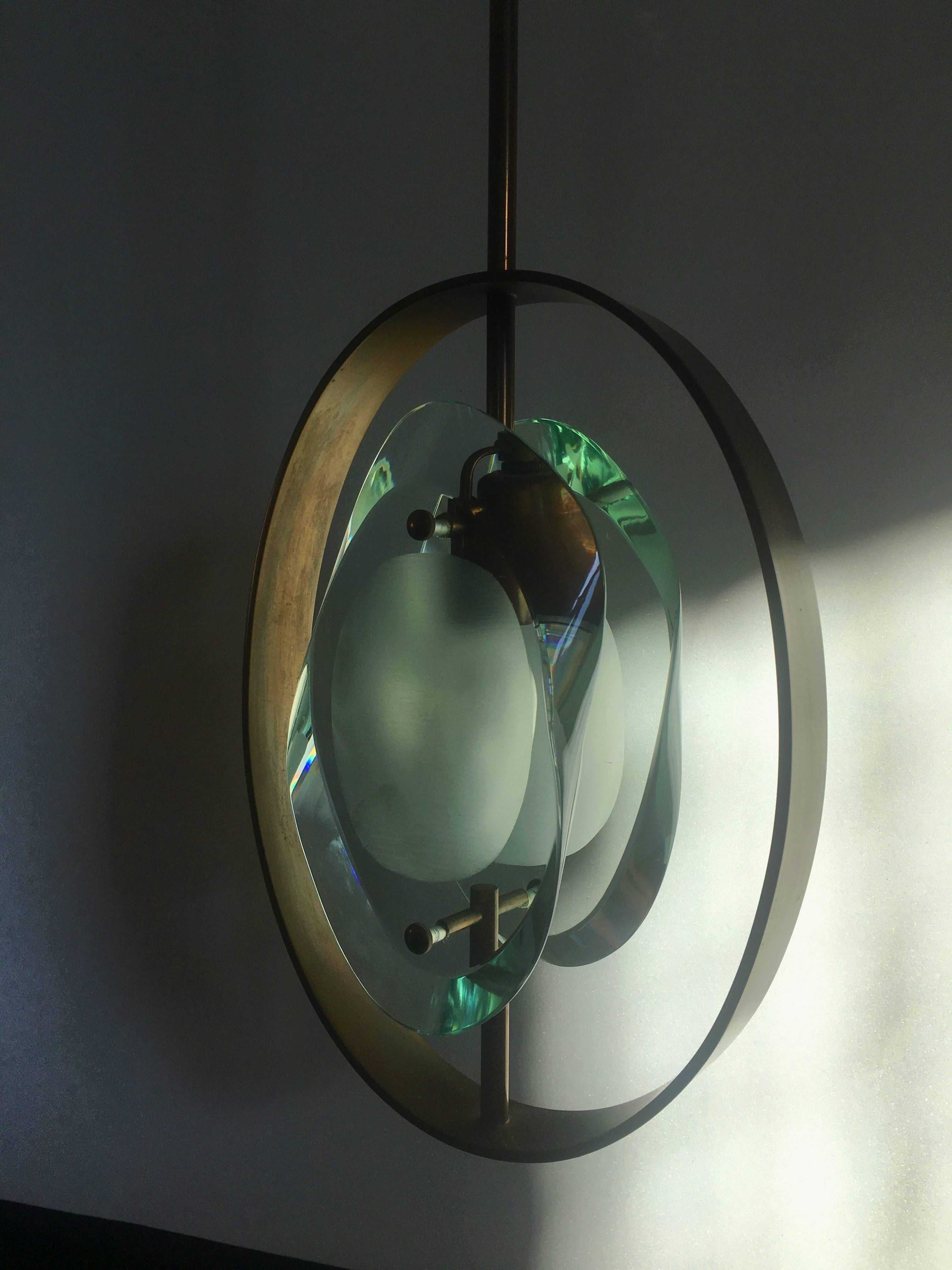 20th Century Original Pendant Lamp by Max Ingrand for Fontana Arte, Model 1933, 1961