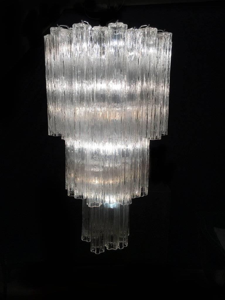 Métal Lustre Tronchi italien de Toni Zuccheri pour Venini Style, Murano en vente
