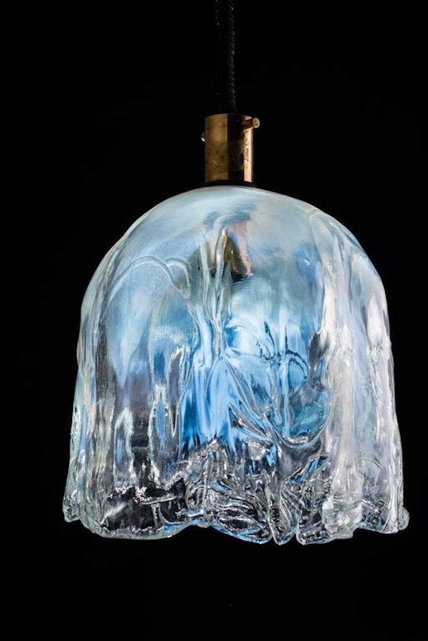 Incredible creation by Carlo Nason for Mazzega glassware. A sculpture magmatic worthy of a work of Willem de Kooning. The Murano glass opalescent is very thick and heavy.