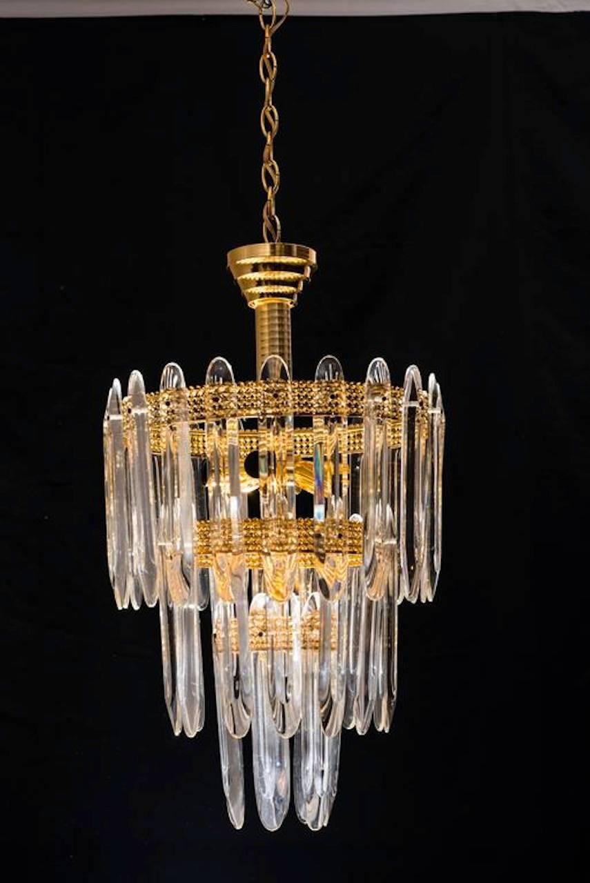 Italian Chandelier by Gaetano Sciolari, 1960s For Sale