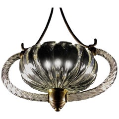 Charming Italian Murano Chandelier attributed to Barovier&Toso