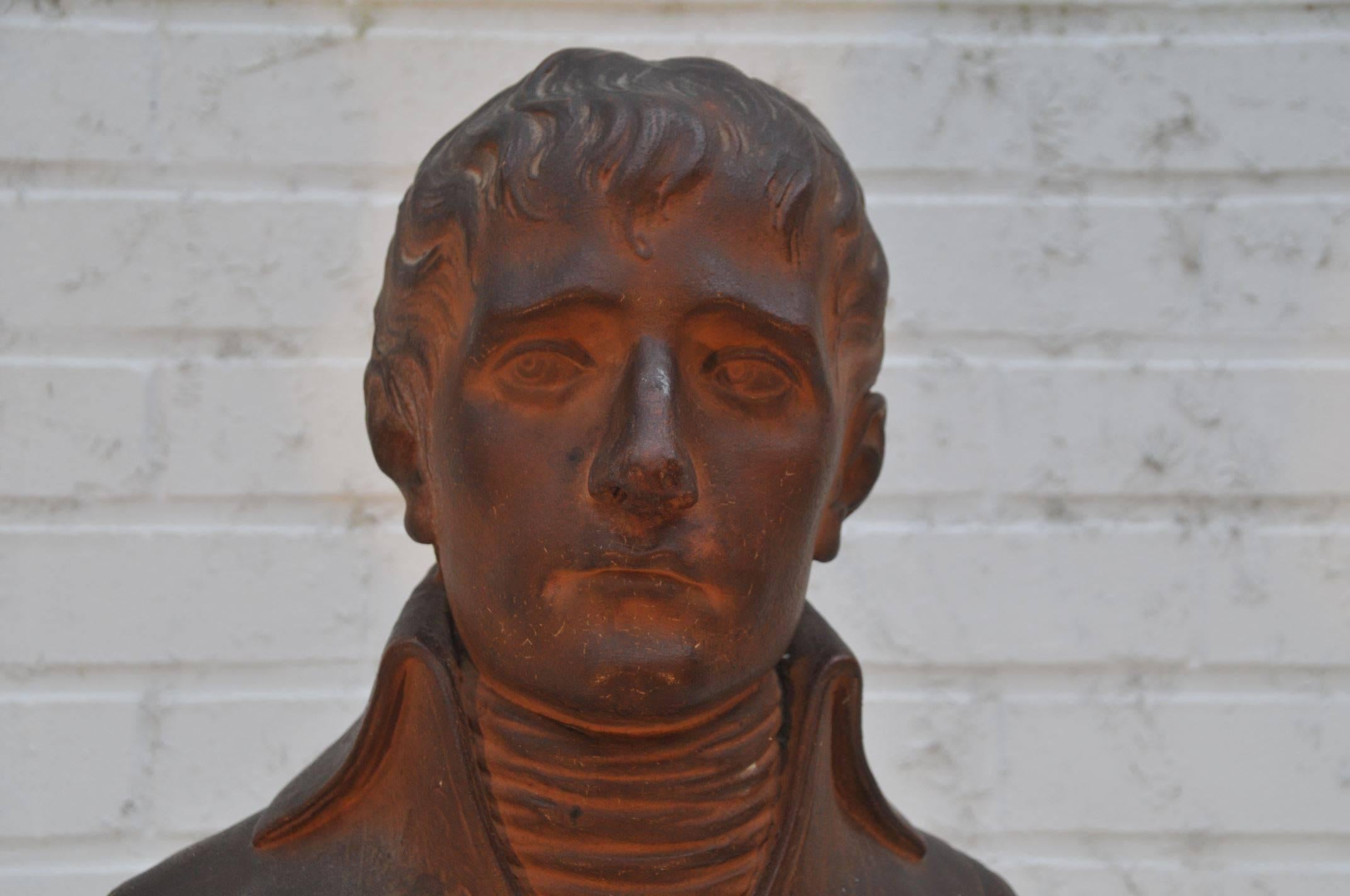 Terracotta Buste de Bonaparte Premier Consul For Sale