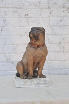 Terracotta Figure of a Bull Dog, Bergman Workshop, circa 1890