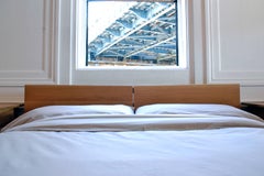 Platform, Rift Queen Bed, Mid-Century Modern, Hardwood, Custom, Semigood