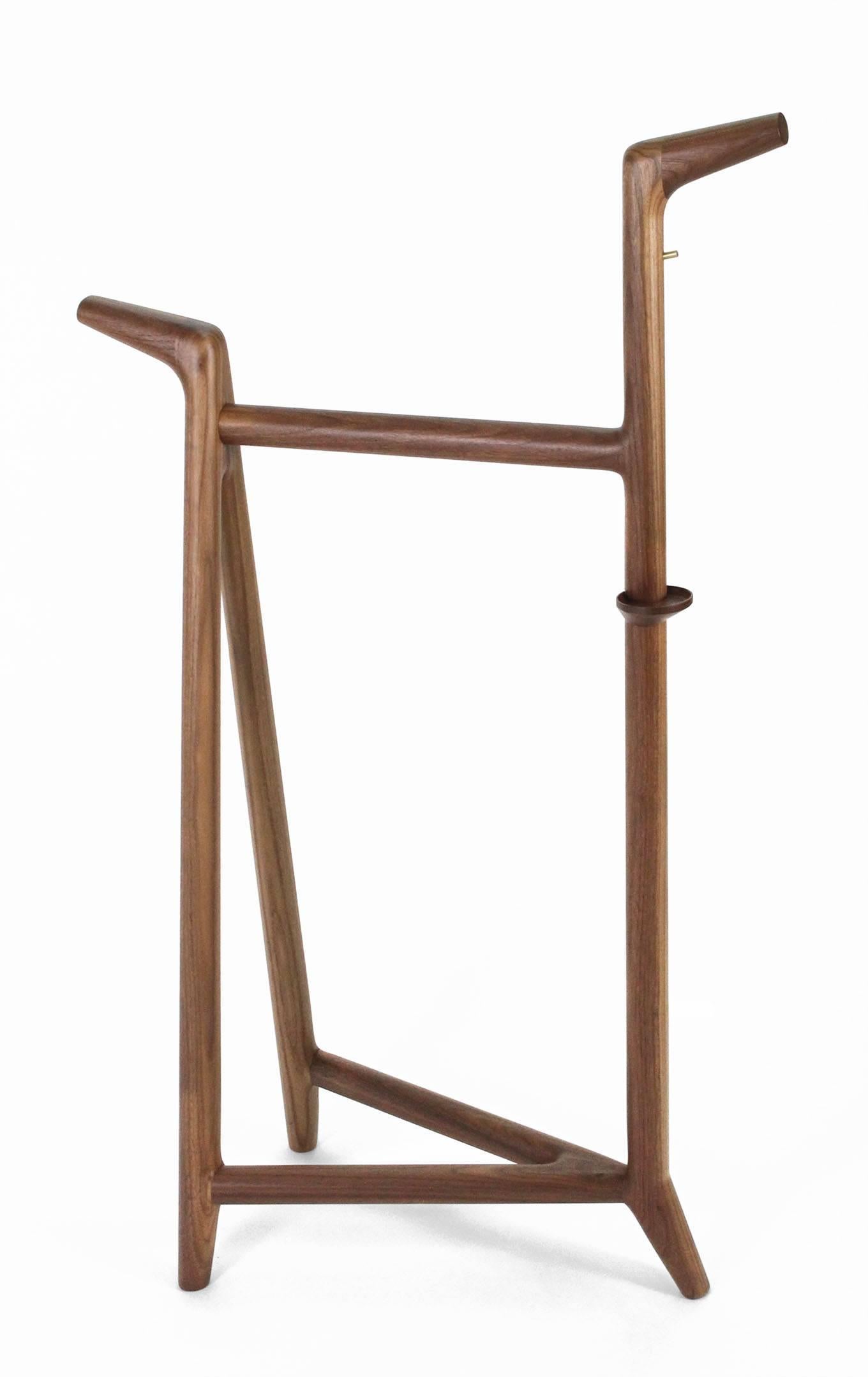 Mid-Century Modern Valet de chambre, porte-manteau, porte-bagues, crochet à cravate, chambre à coucher, sur mesure, gentleman, lady en vente