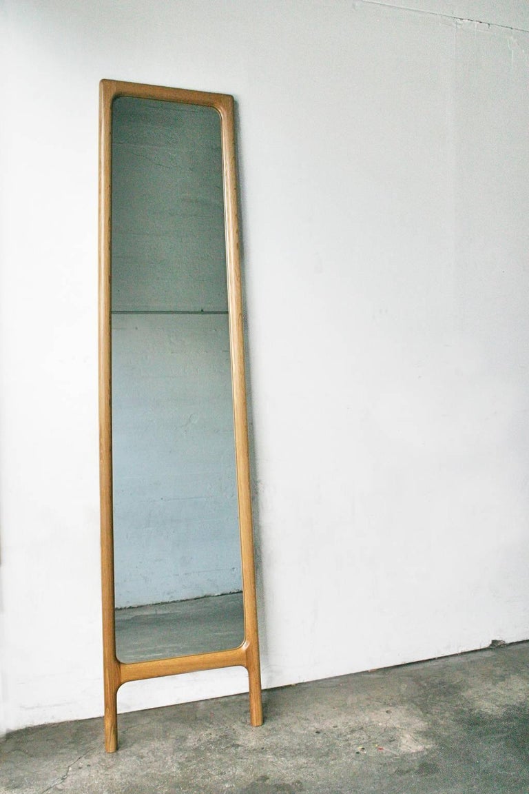 Mirror, Full Length, Leaning, Mid Century Modern, Bedroom, Hardwood