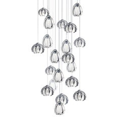 Clear Barnacle and Urchin Chandelier, Handblown Glass by Siemon & Salazar