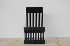 contemporary Mboma Wooden Mahogany Chair handmade and Finished with imbuia Stain